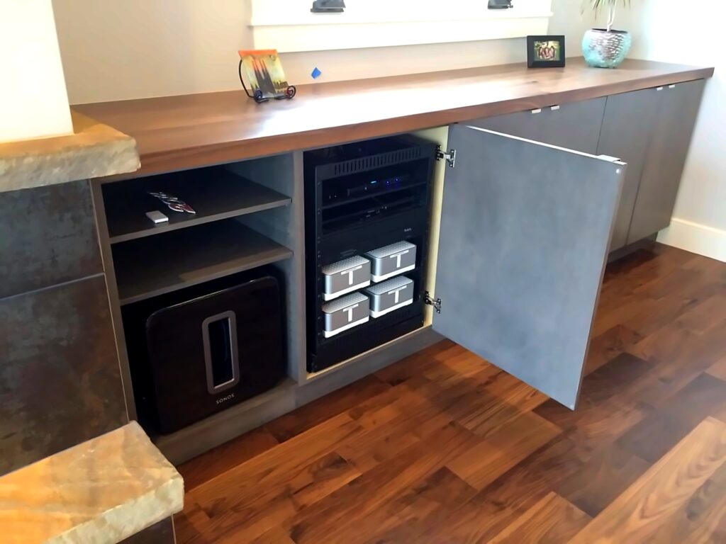 alt= AV System for LEED Platinum Home in Boulder